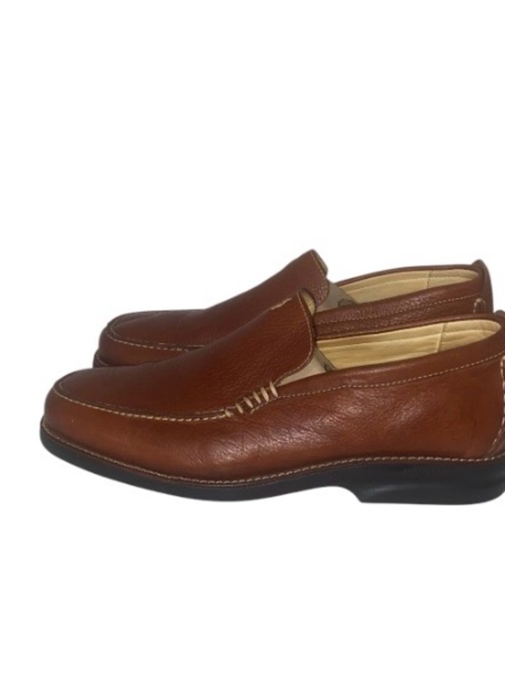 Martin Dingman Men's Chestnut Brown Leather Loafers. Size 11 M . (Pre owned)